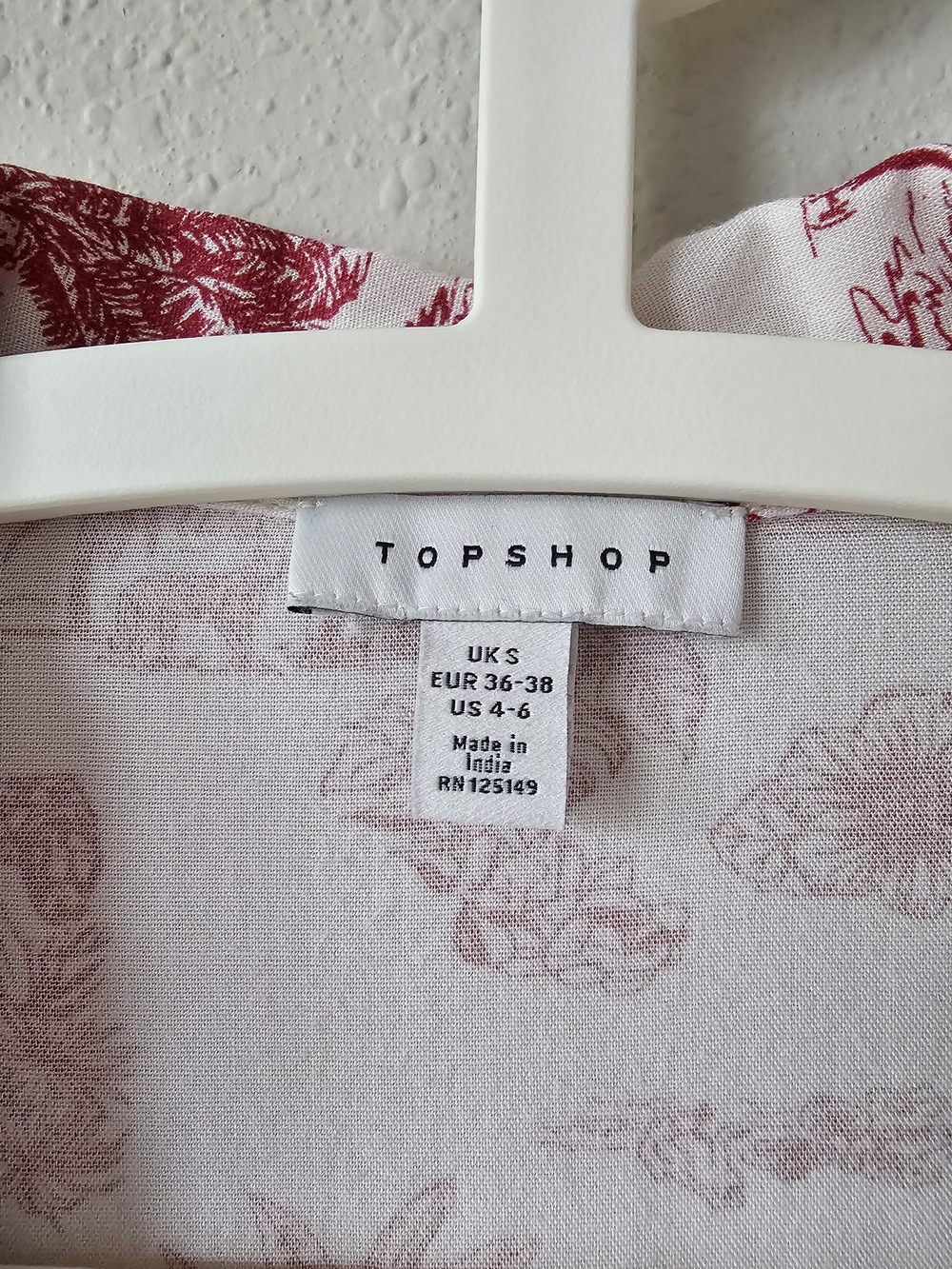 Topshop Red Toile Short Pajama Set - Women's Two-Piece Sleepwear - Picture 7 of 10